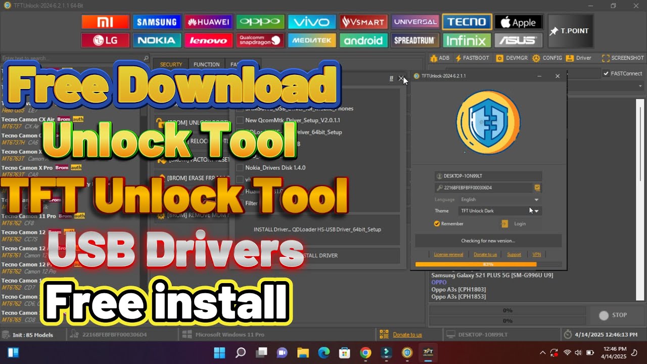 TFT Unlock Tool Free Download install TFT Unlock Tool USB Drivers. Unlock Tool USB Drivers install