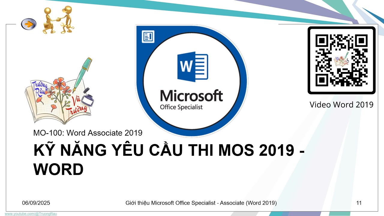 (W19.00) Kỹ năng yêu cầu thi MOS Word Associate 2019
