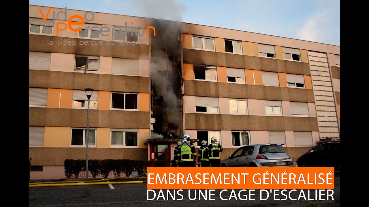 EMBRASEMENT GÉNÉRALISÉ DANS UNE CAGE D'ESCALIER
