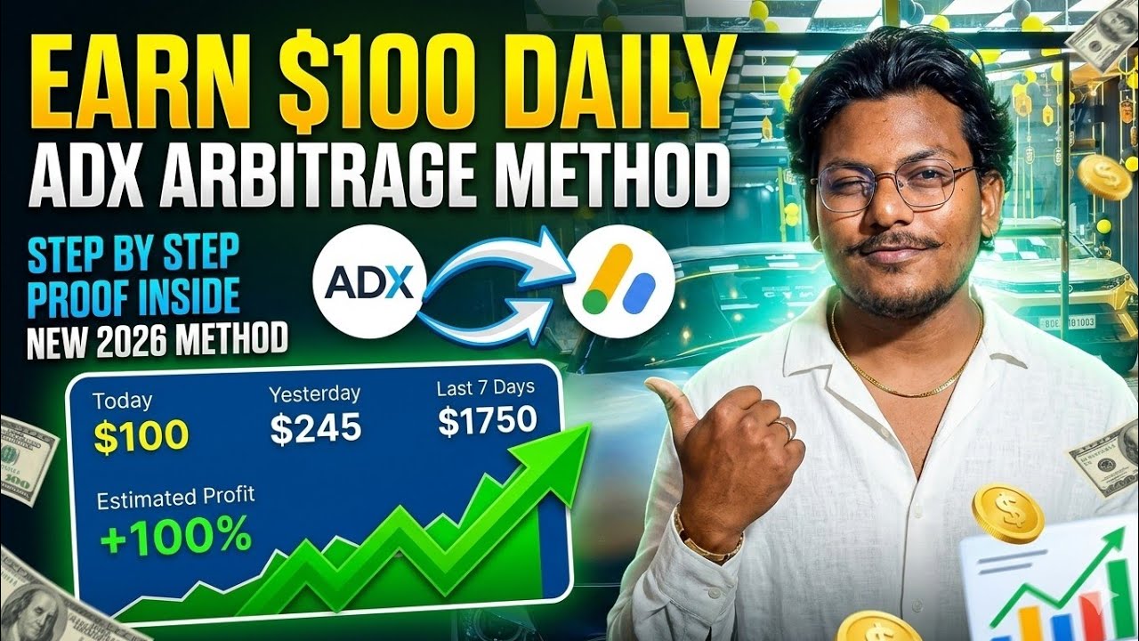 Earn $100 Daily with ADX Arbitrage Method | Google AdSense + ADX Full Strategy 2026