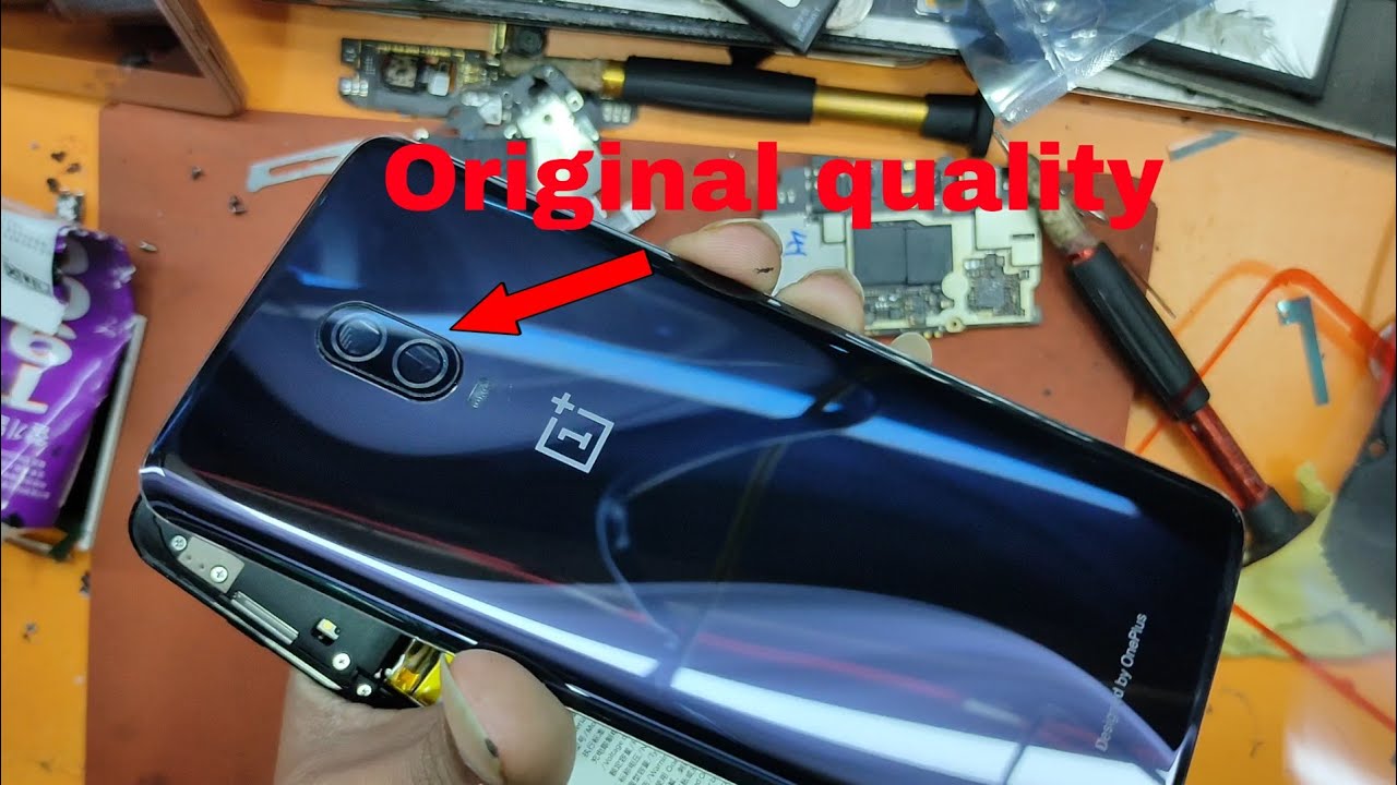 oneplus 6T original back panel replacement | original back glass replacement in oneplus