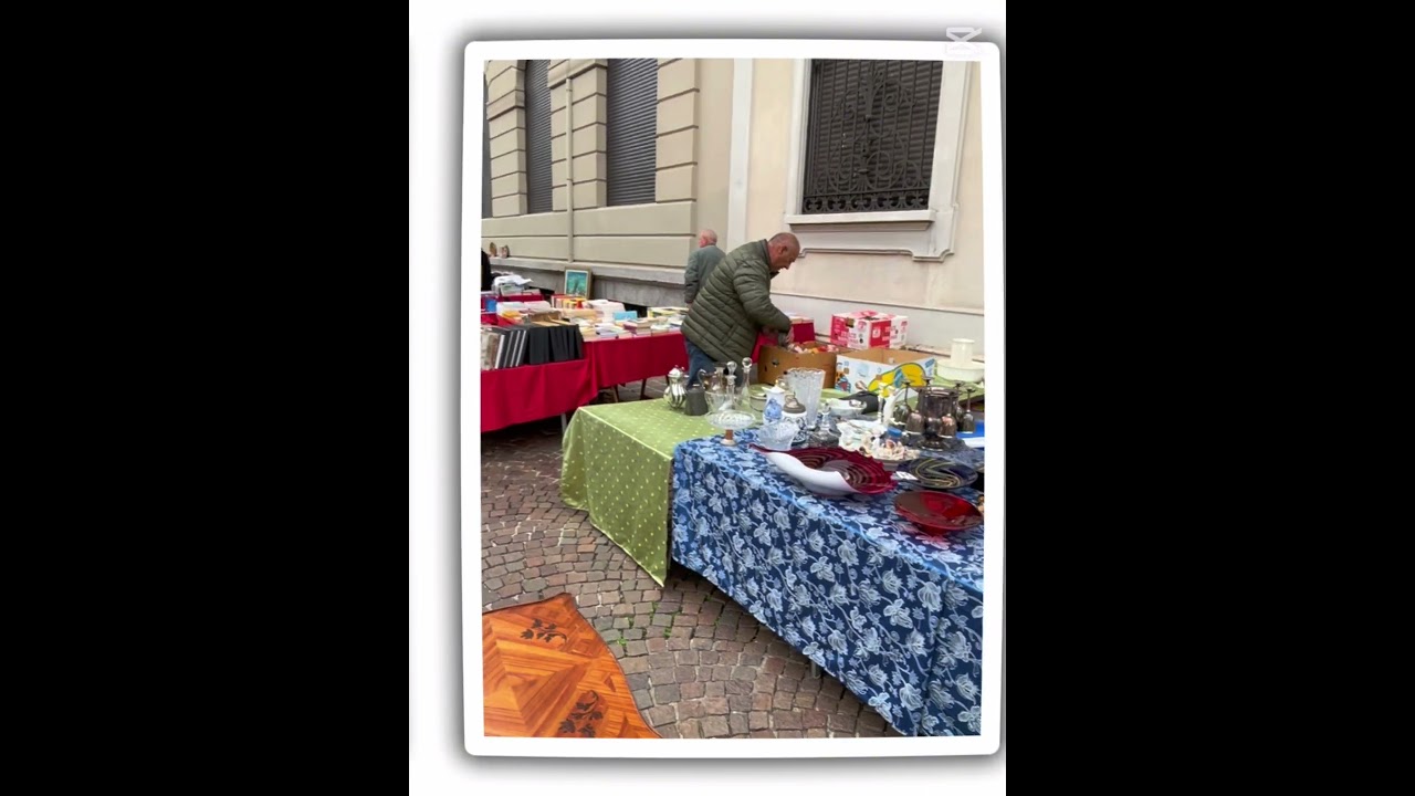 Exploring Como’s Flea Market by the City Wall! Hidden Gems & Local Finds 🛍️ 