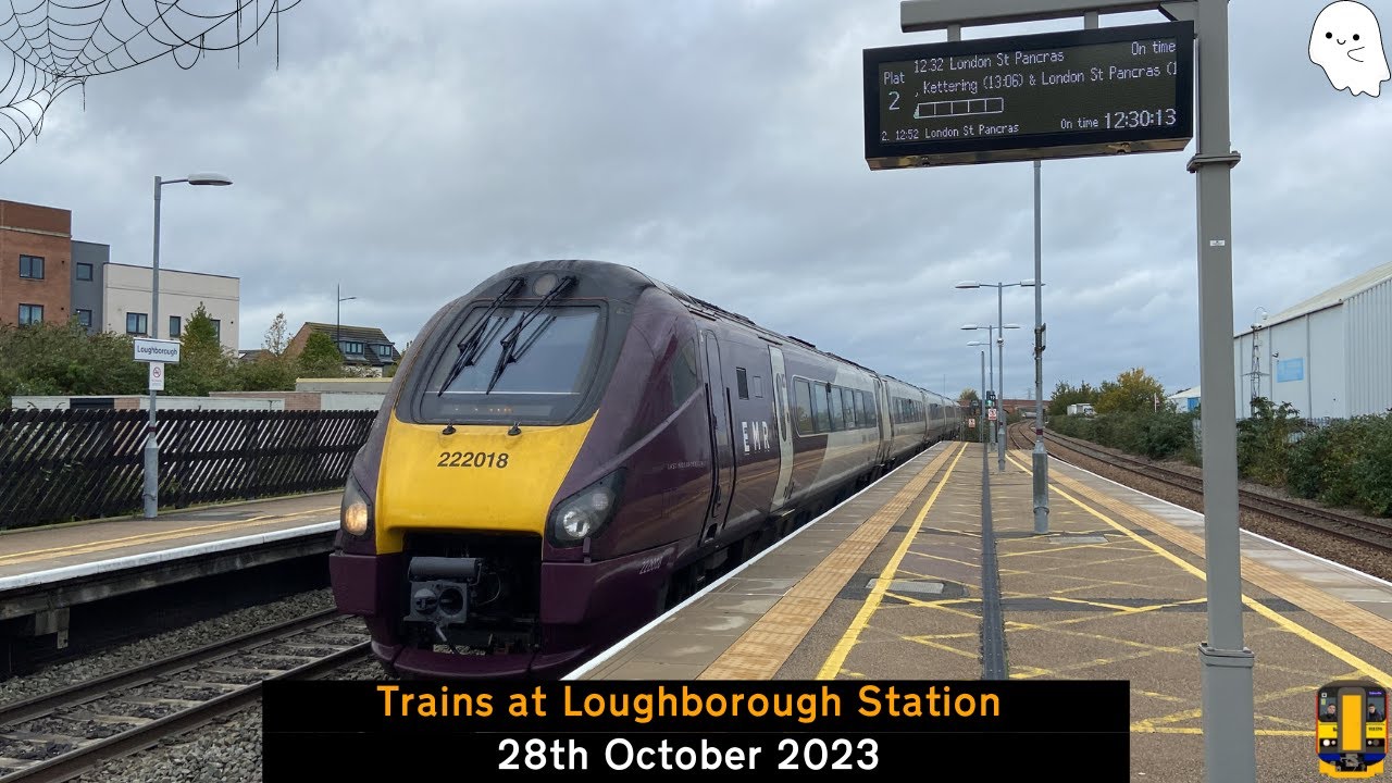 Trains at Loughborough Station (28/10/2023)