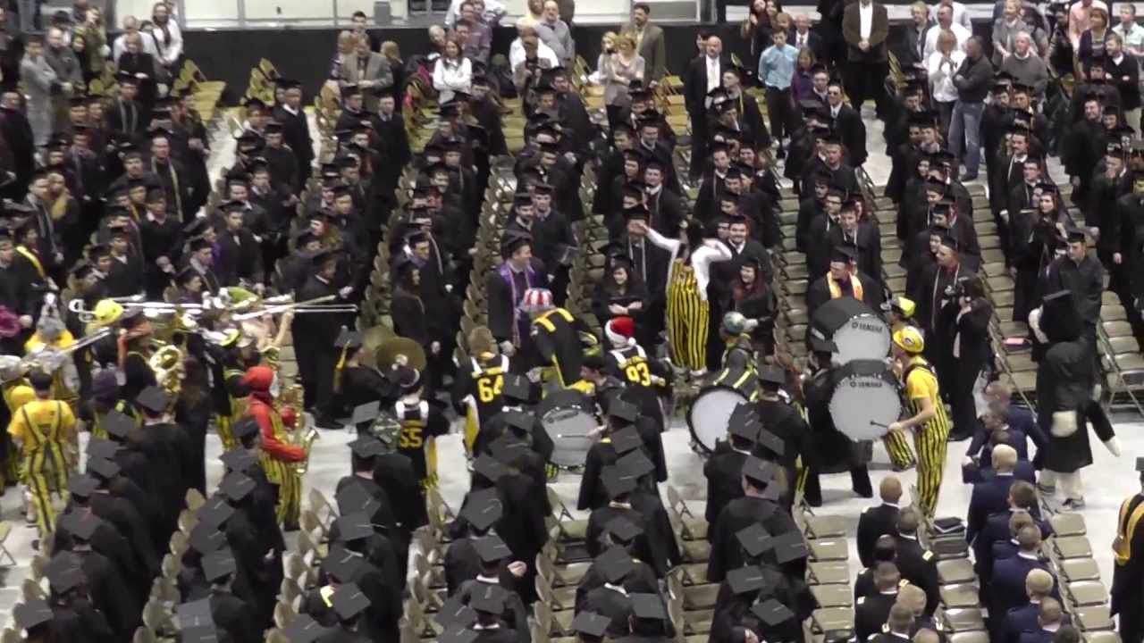 Michigan Tech Huskies Pep Band Crashes 2013 MTU Graduation