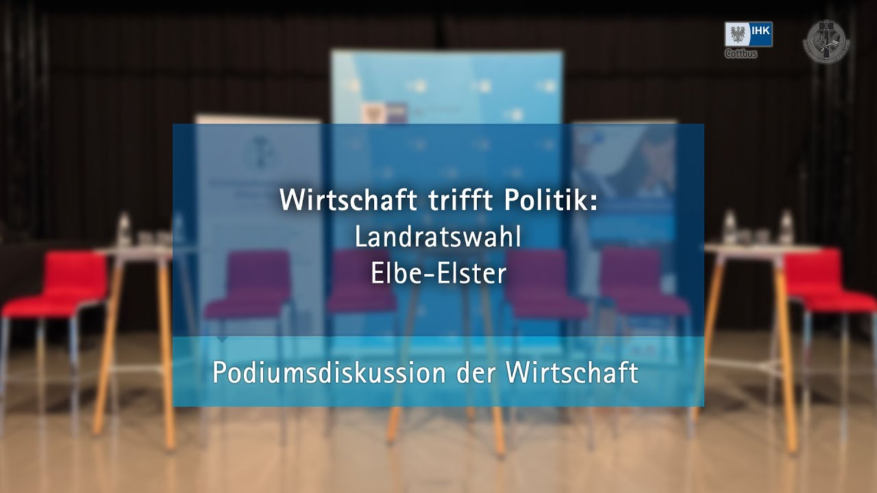 Wirtschaft trifft Politik: Podiumsdiskussion zur Landratswahl Elbe-Elster