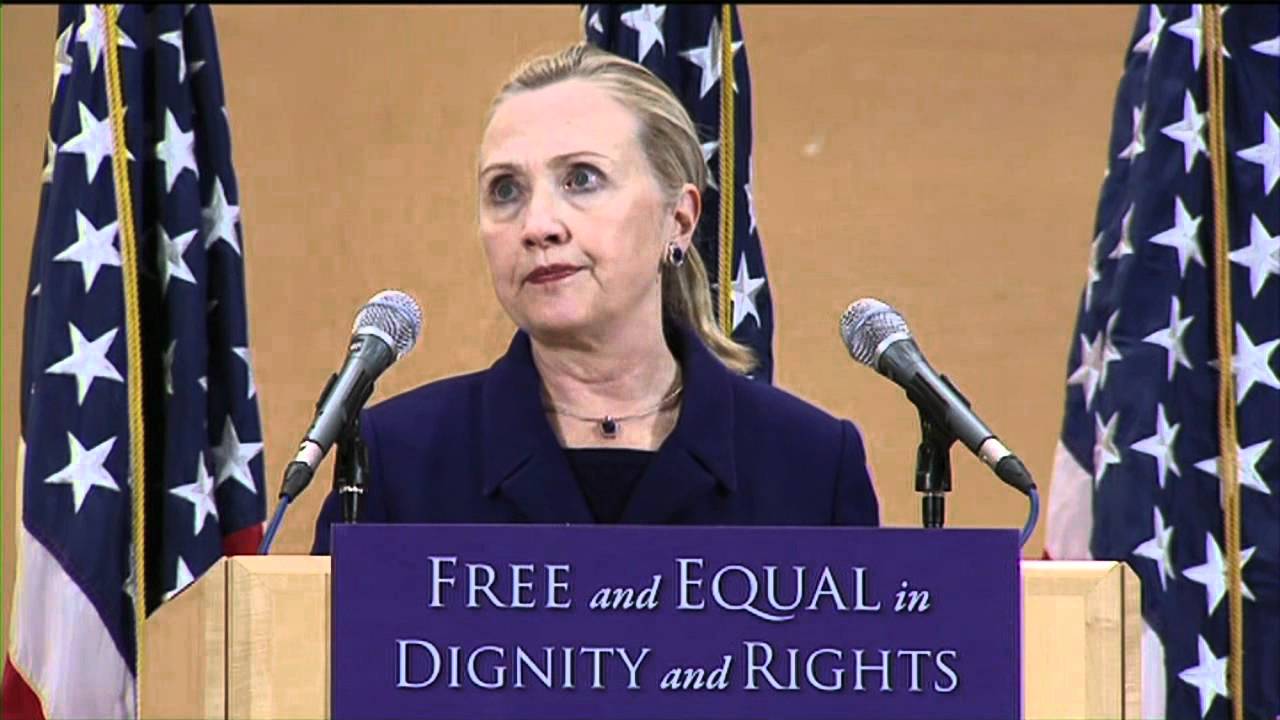 Secretary of State Hillary Clinton's Historic LGBT Speech - Full Length - High Definition