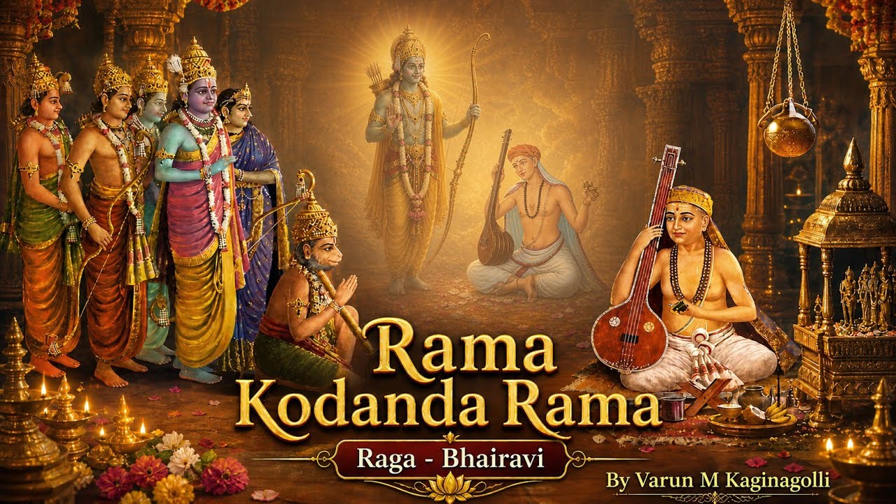 Rama Kodanda Rama - Bhairavi Raga - Adi - Sri Tyagaraja Swami by Varun M Kaginagolli