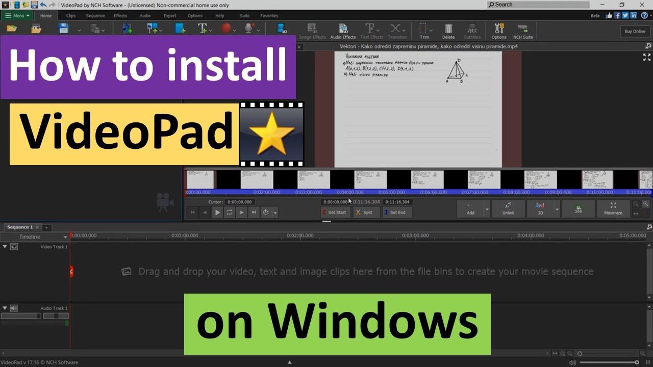 How To Install VideoPad Video Editor on Windows