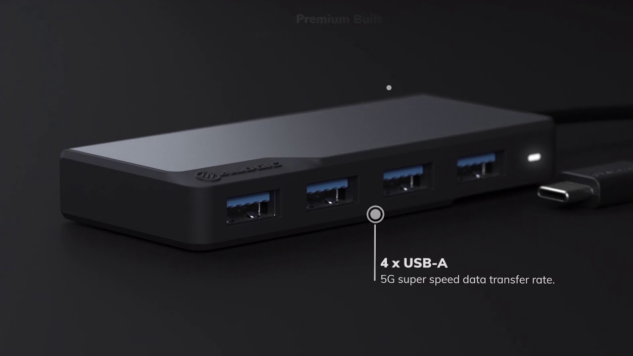 ALOGIC USB-C Fusion Swift 4-in-1 Hub @ JB Hi-Fi