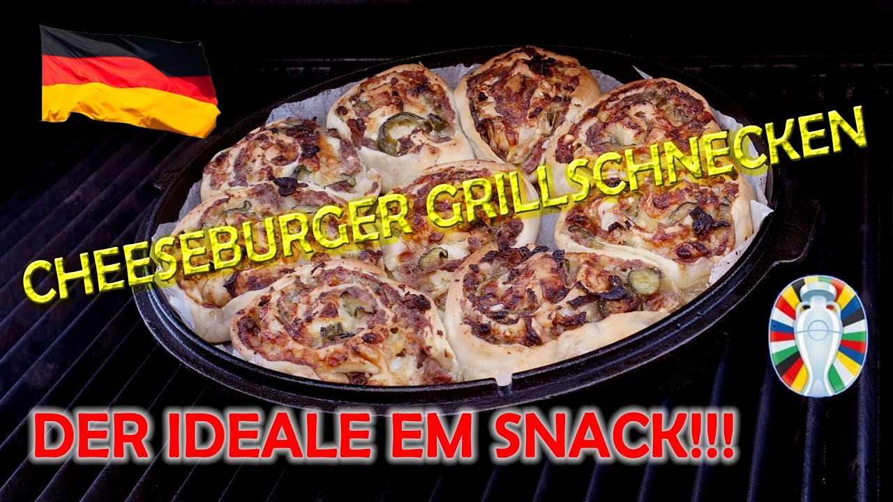 CHEESEBURGER GRILLSCHNECKEN: Der ideale EM Snack!!!