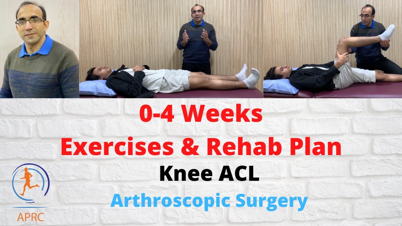 Knee ACL Surgery | Goals & Targets | Exercises & Rehab Plan | 0 to 6 Weeks Exercises For ACL Surgery