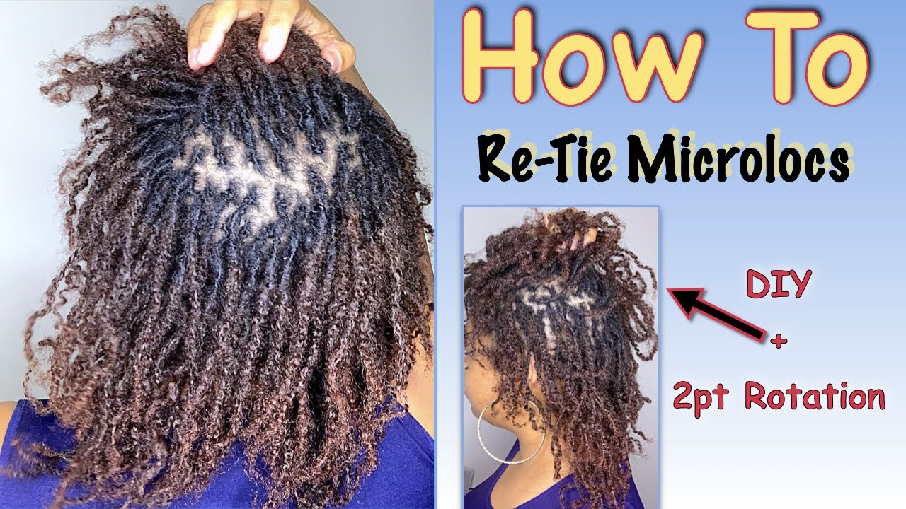 Interlocking My Microlocs (step by step) | Self-Reightening | 2pt Rotation
