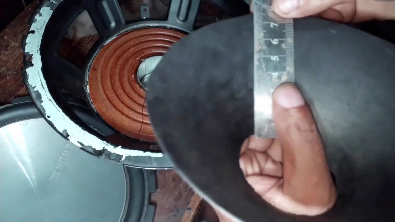 How to repair a woofer from scratch ? ( sinhala )