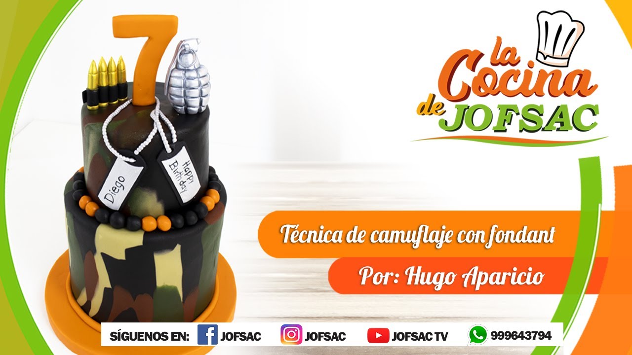 Técnica de camuflaje en Fondant