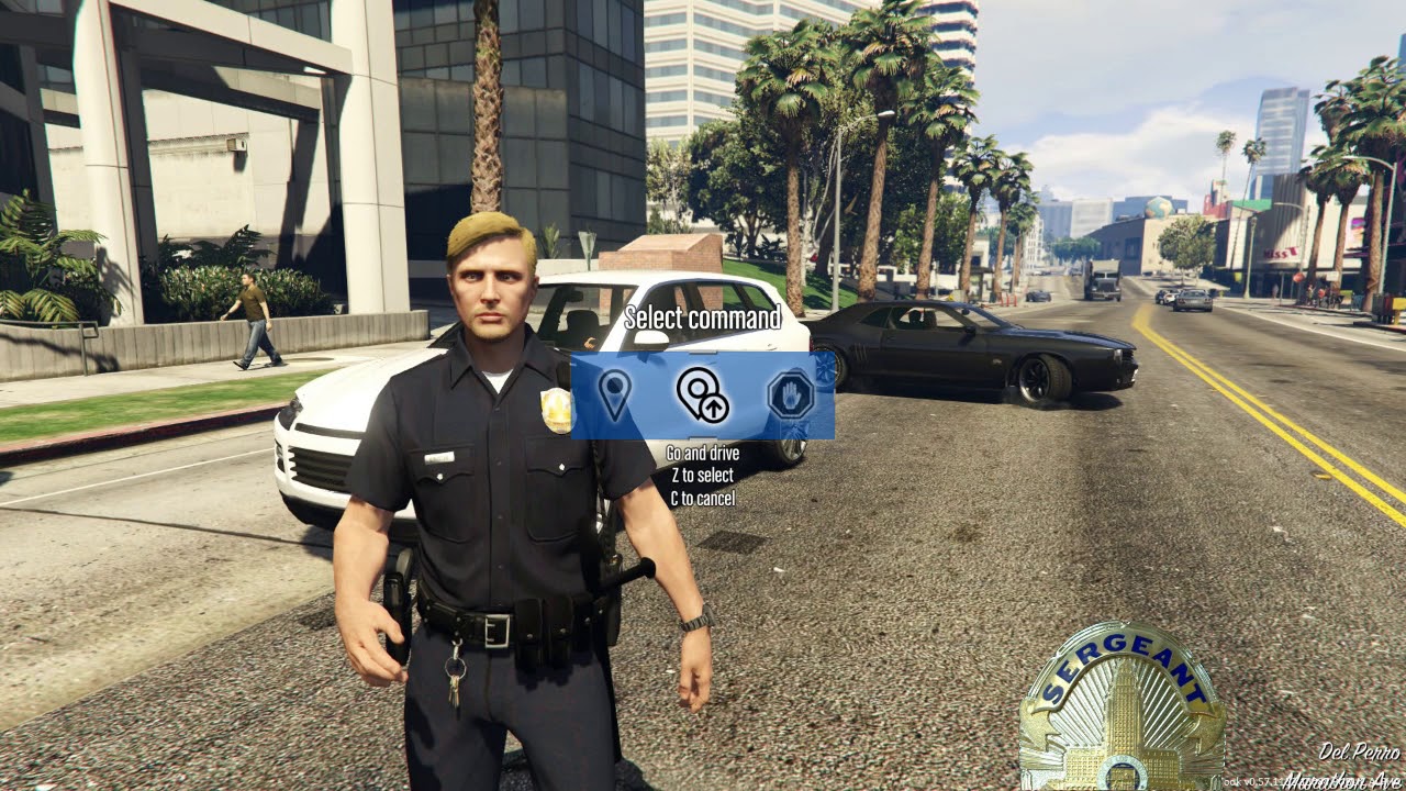 GTA V Sergeant Mod - Traffic control