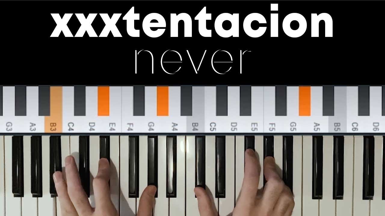 XXXTENTACION - Never | Piano Tutorial |