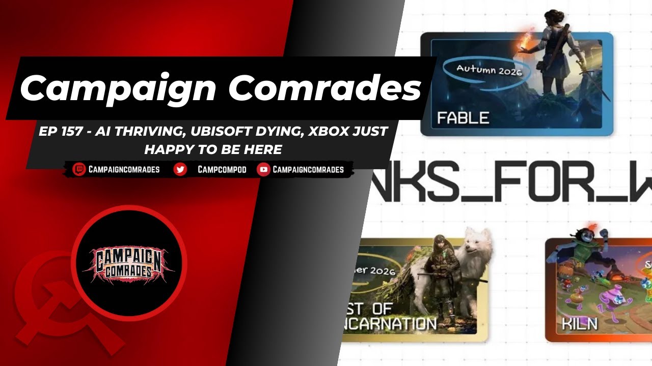 Episode 157 - AI Thriving, Ubisoft Dying, Xbox Just Happy To Be Here