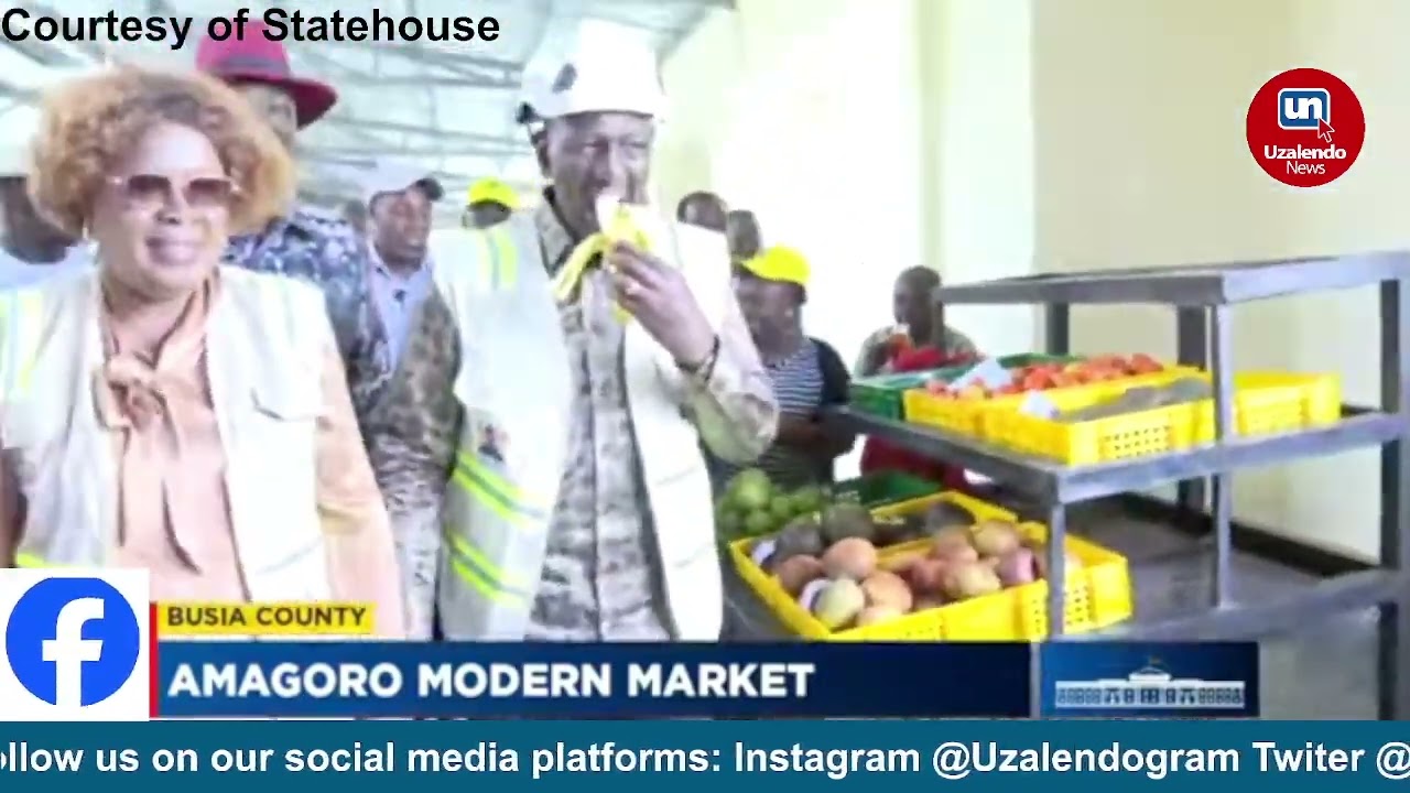 President Ruto officially opens Amagoro modern market in Busia, interacts with traders