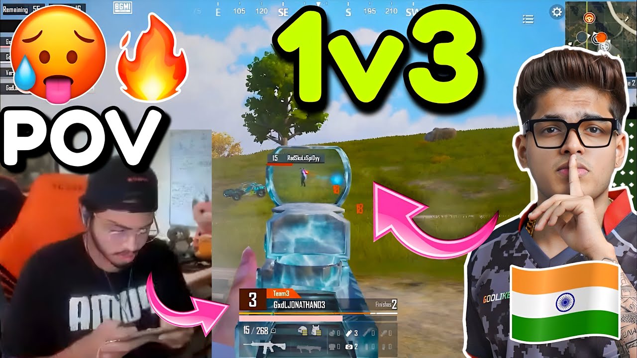 🇮🇳JONATHAN H@cker Knock 😱 Opponent POV  Punkk JONATHAN 🔥🔥