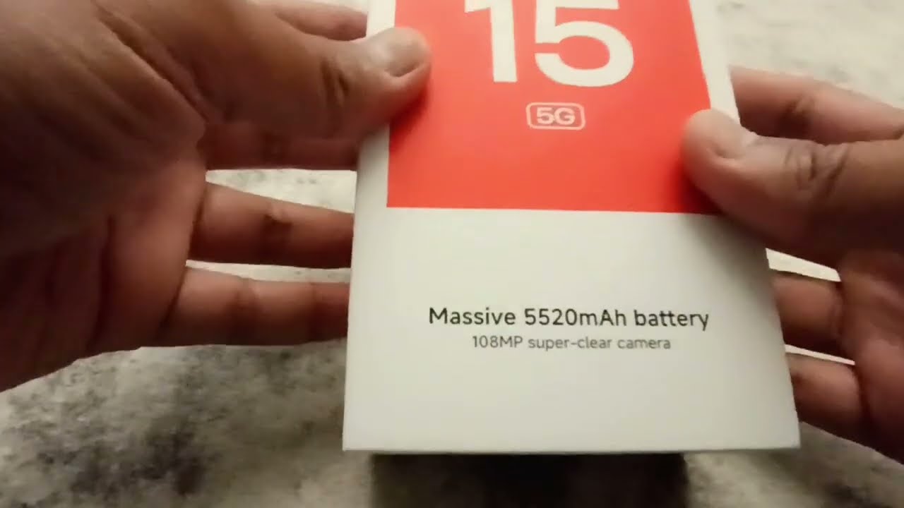 My first unboxing video of my new phone, REDMI NOTE 15 5G,