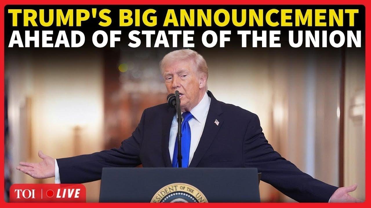 Trump LIVE I Trump JOLTS Illegal Immigrants Ahead Of State Of The Union Speech