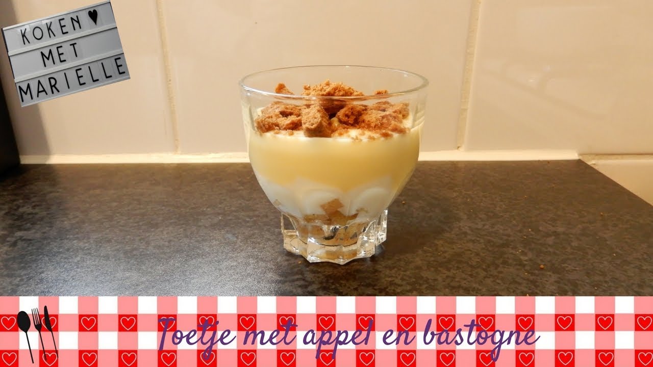 Toetje met appel en bastogne | Recept | Koken met Marielle