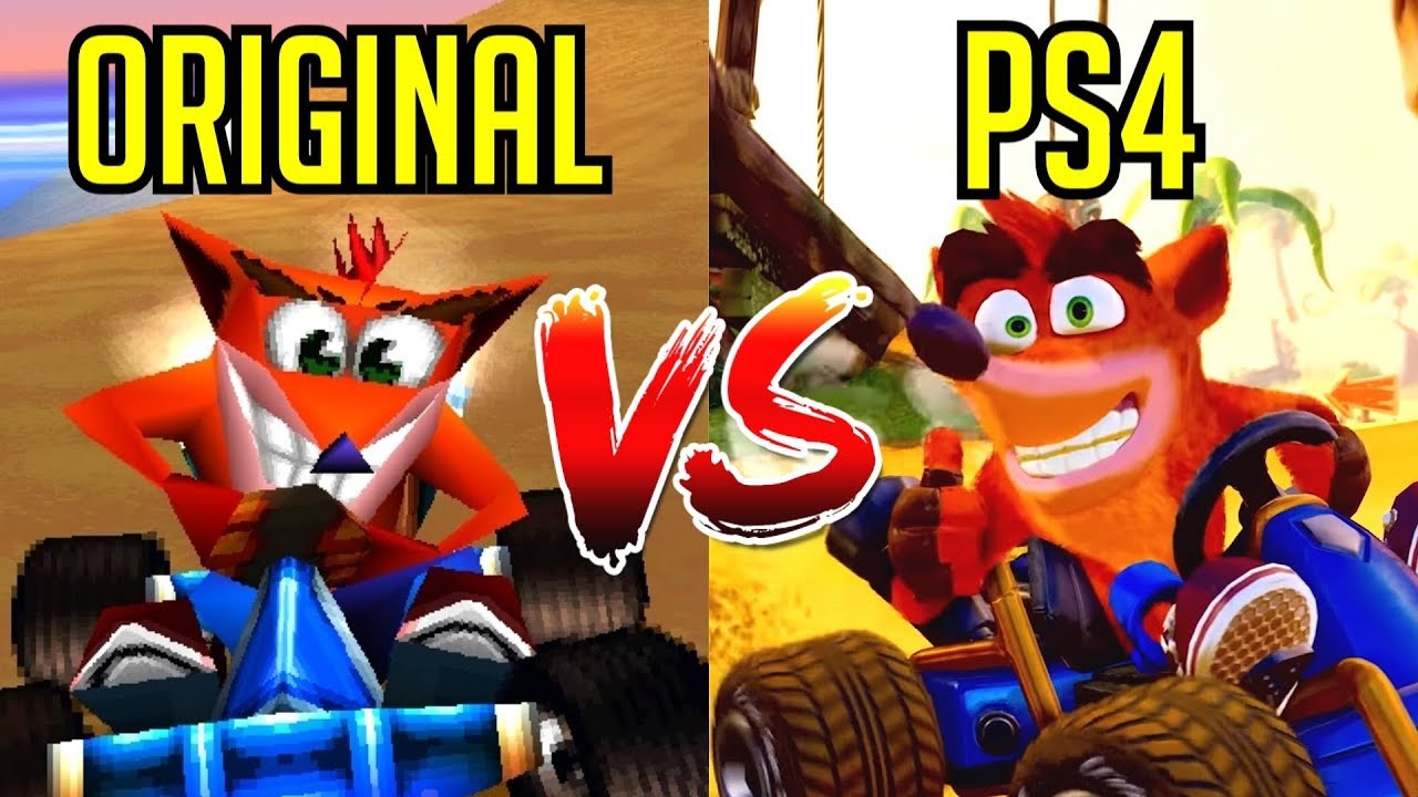 Crash Team Racing Nitro-Fueled - Gameplay Comparison (PS4 vs Original)