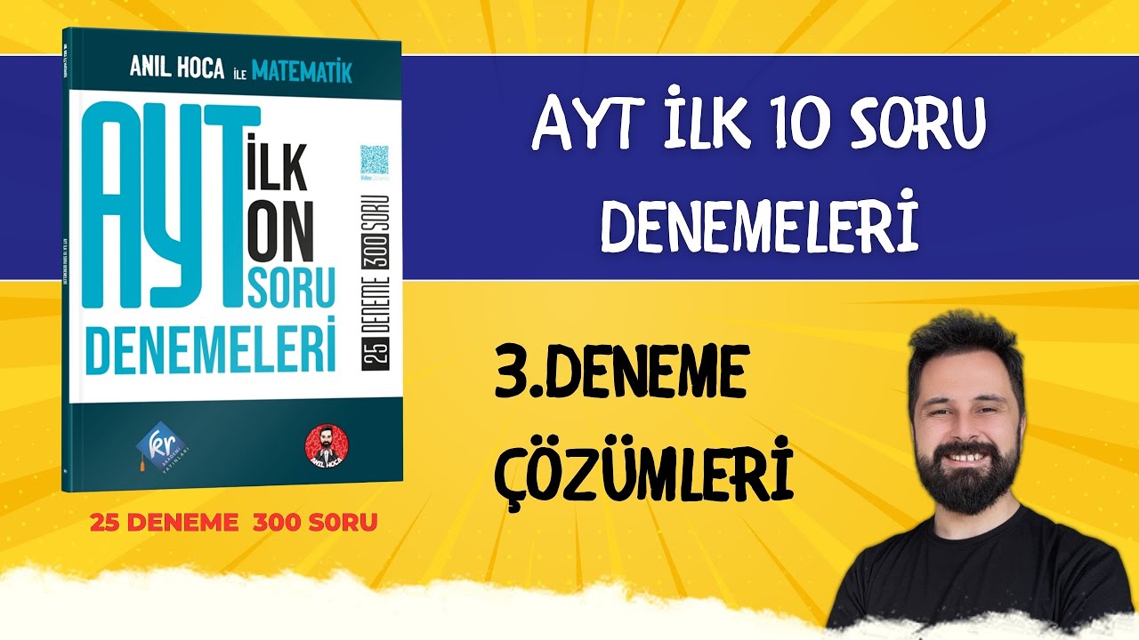 AYT İlk 10 Soru Kampı | 3.Deneme Çözümleri