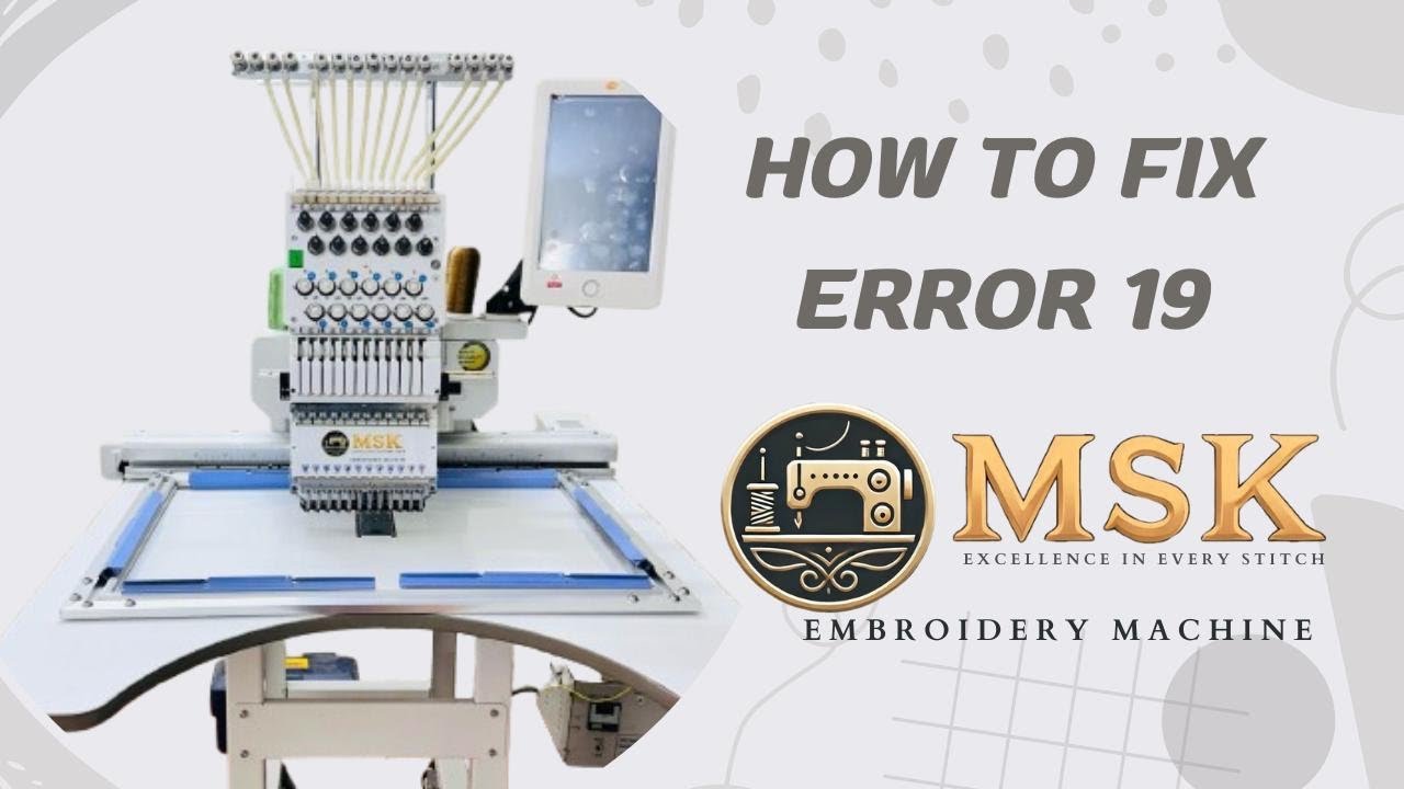 How To Clear ERROR 19 