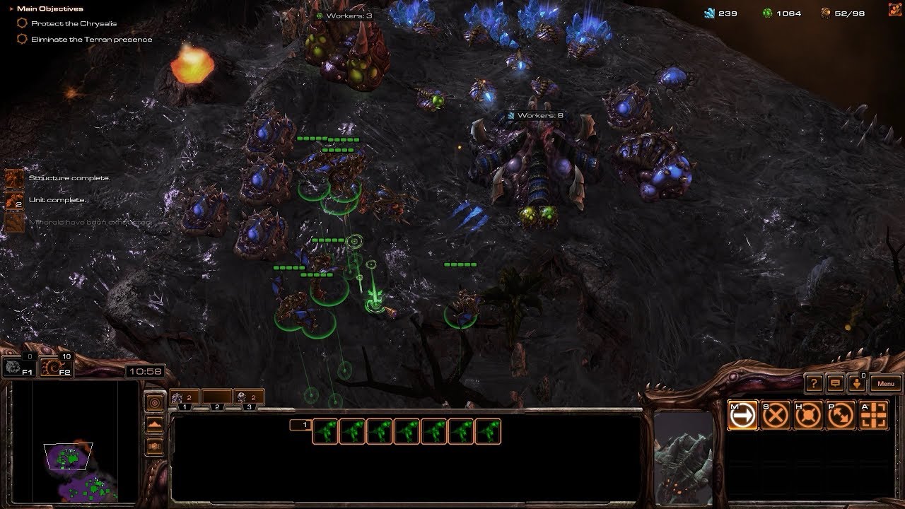 StarCraft: Mass Recall V7.0 Zerg Campaign Mission 3 - The New Dominion