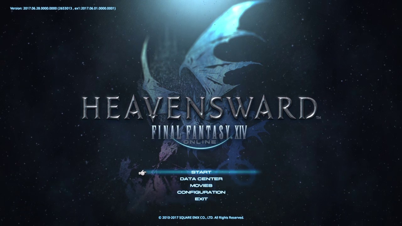 FINAL FANTASY XIV Heavensward Title screen