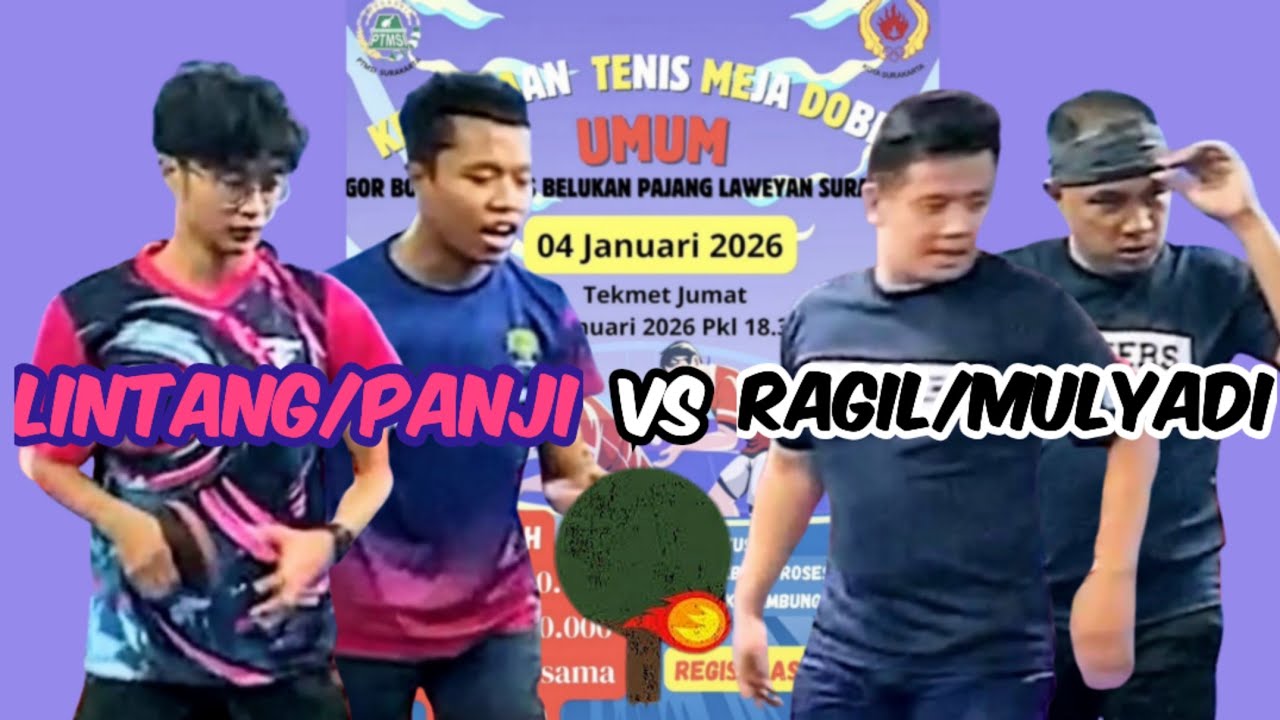 LINTANG/PANJI (Istana Teknindo) vs RAGIL/MULYADI (Nglorog) 🏓🏓 8 Besar Turnamen Dobel Bolamas (Umum)