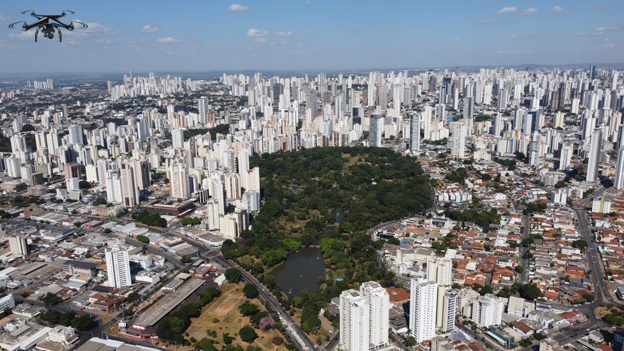 Goiânia Goiás filmada por Drone DJi Mini 2 a partir do Setor dos Funcionários #JDronesJohriel