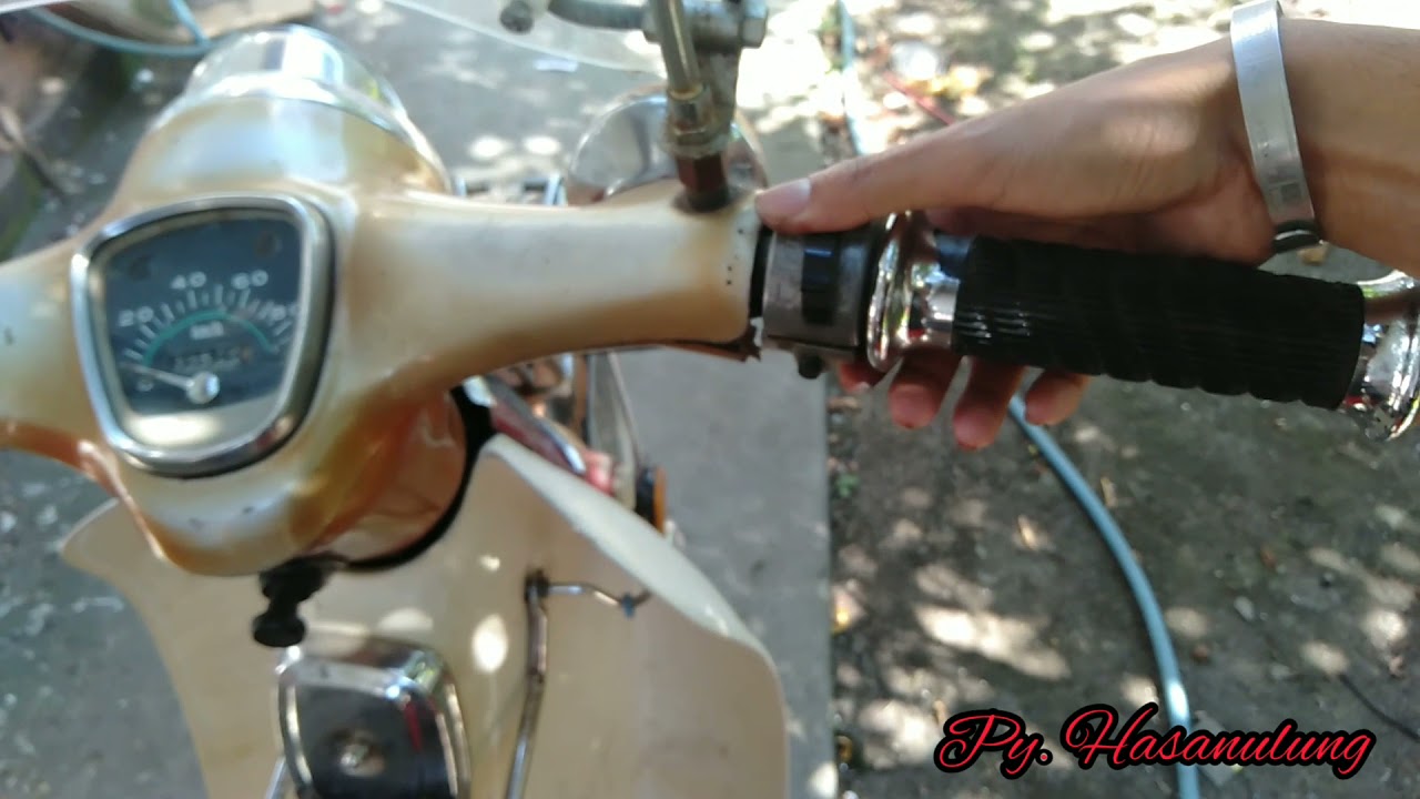 cara  pasang Lidah gas sama pipa gas Honda C70