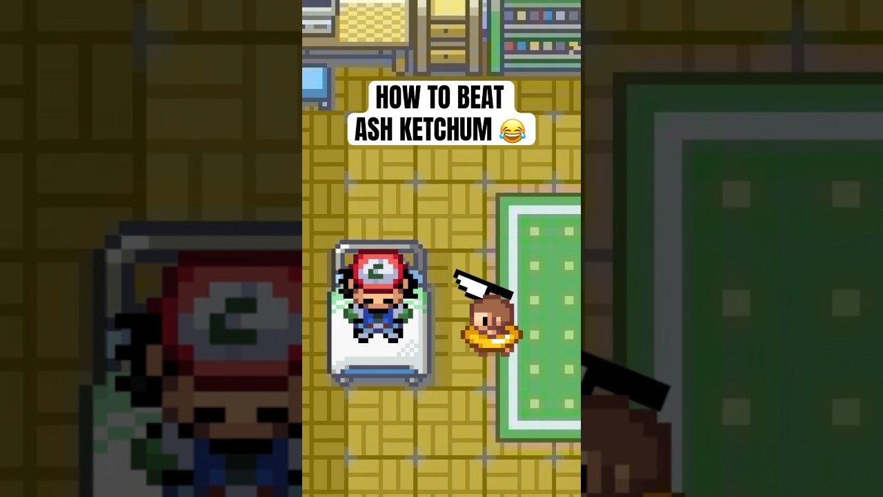 How to beat Ash Ketchum 😂 #pokemon #shorts