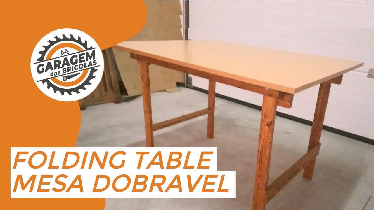 Folding table DIY - Mesa dobrável