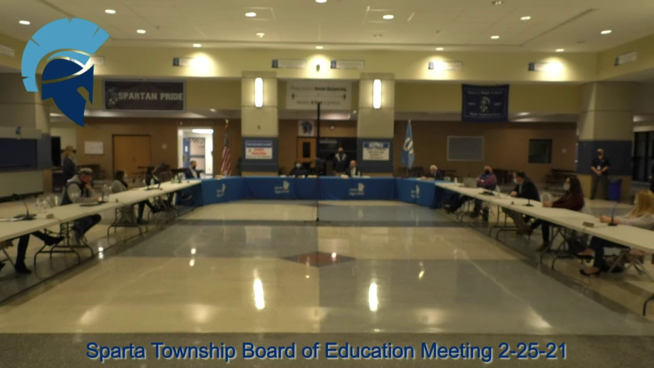 Sparta Township BOE Meeting 2/25/21