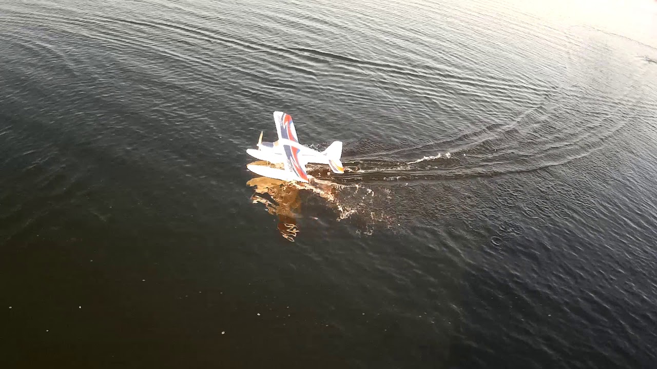 FMS Kingfisher flip over on floats