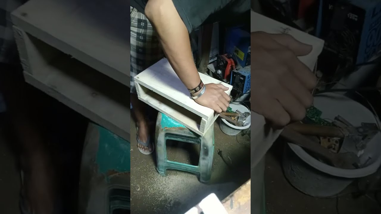 🛑 Merakit tuner fm di amply box kayu
