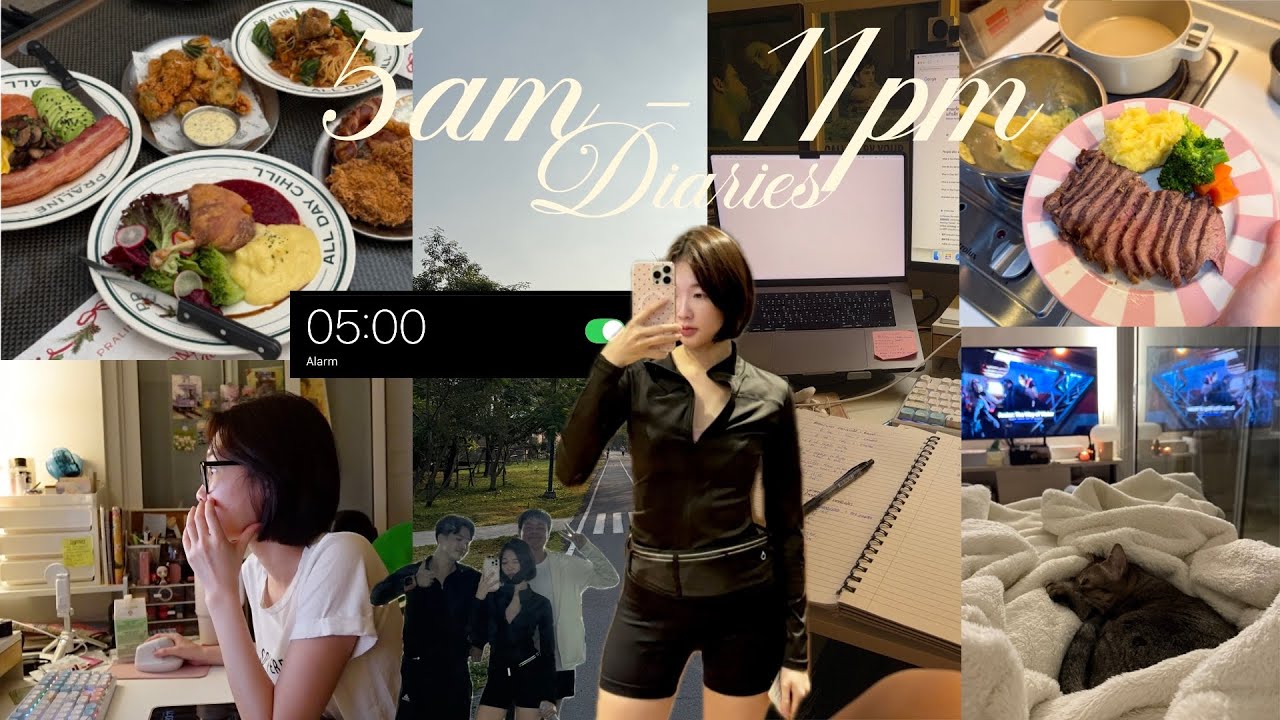 (SUB) 5am - 11pm Diaries | From Morning Runs to Cozy Nights