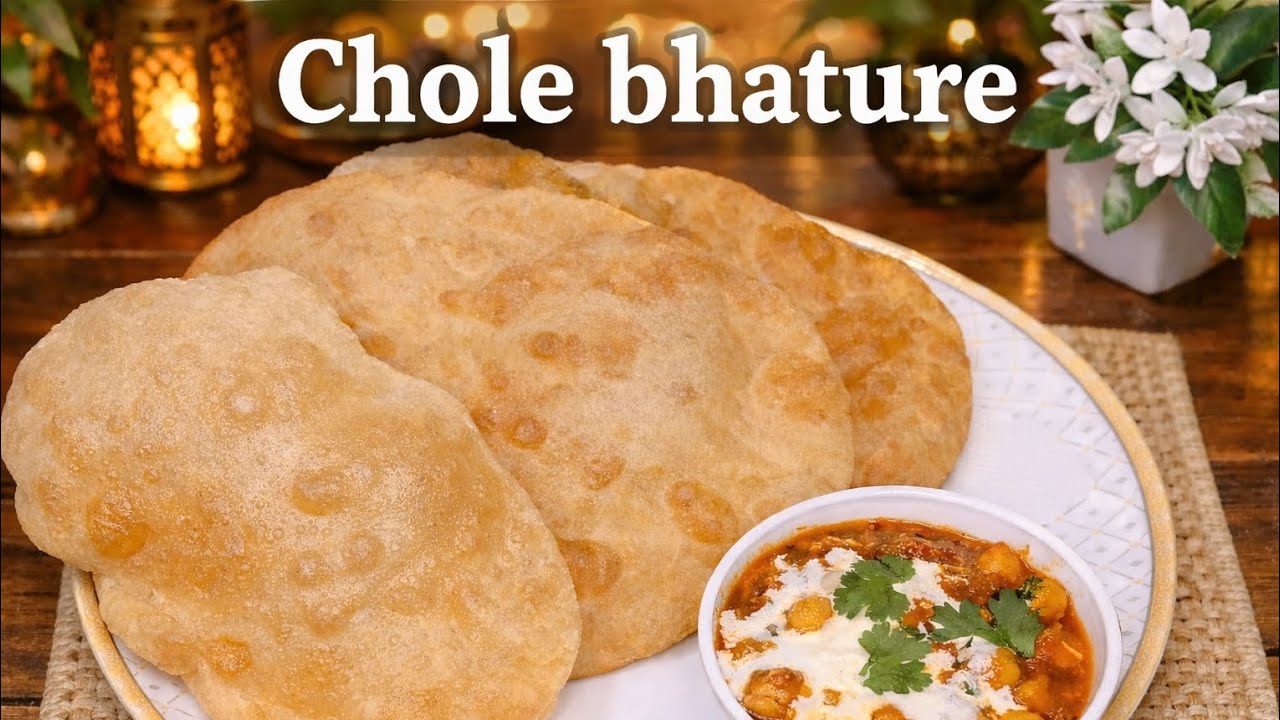 Homemade Chole Bhature | Restaurant Style at Home 🏠 #CholeBhature #StreetFood