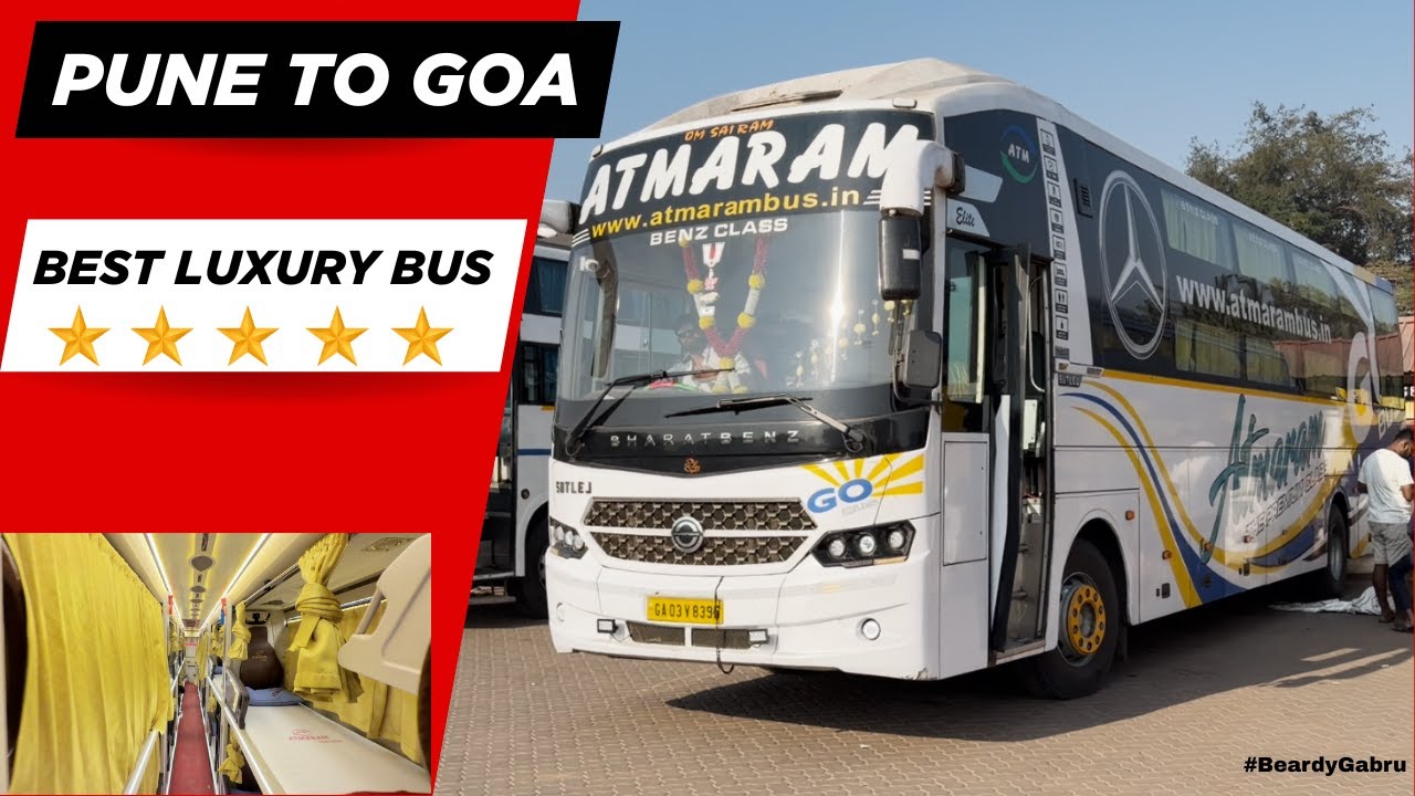 Pune to Goa Luxury Bus Journey | Atmaram Travels | 5 Star Sleeper Bus | Fart in Bus | Kon Paada ?