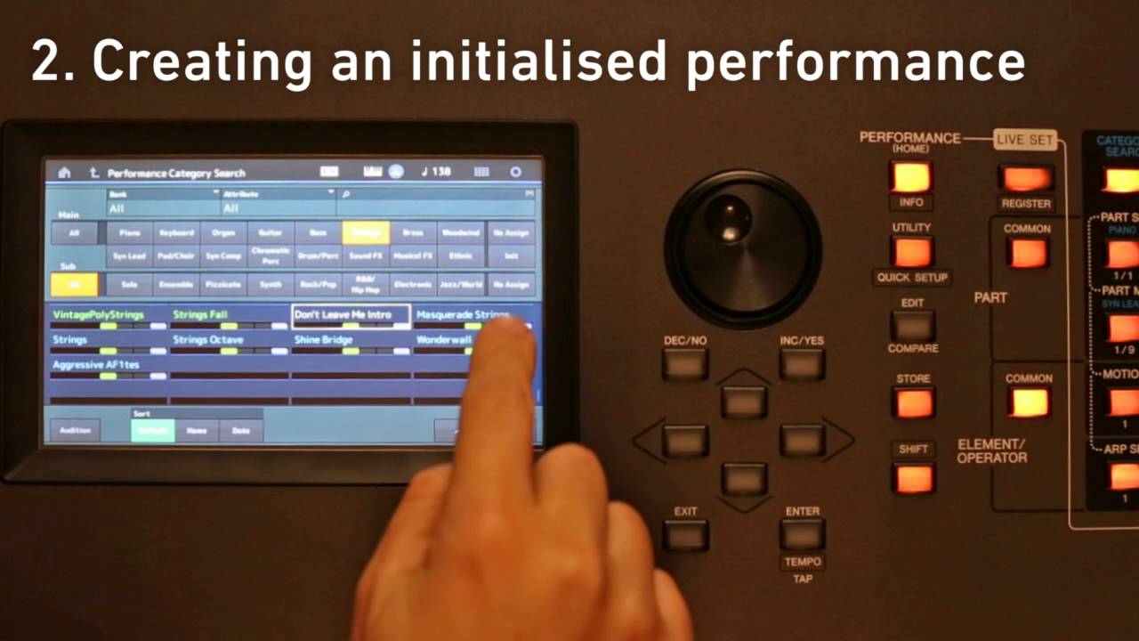 Учебное пособие по монтажу Yamaha — 2. Создание выступления
