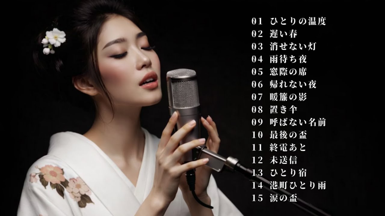 【演歌】雨の夜、一人酒と一緒に聴きたい昭和の名曲メドレー ☔️ 心に染みる涙の歌声 | 悲しい夜に寄り添う