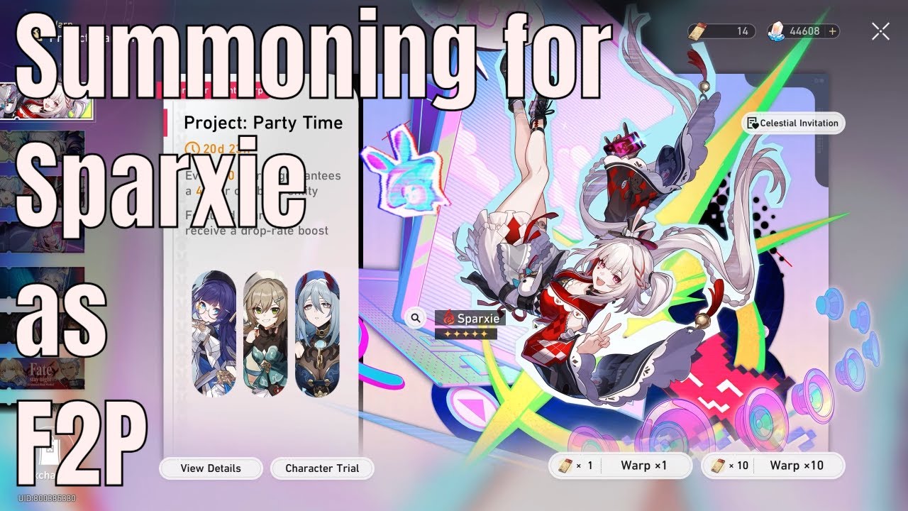 Summoning for Sparxie as F2P | Honkai: Star Rail