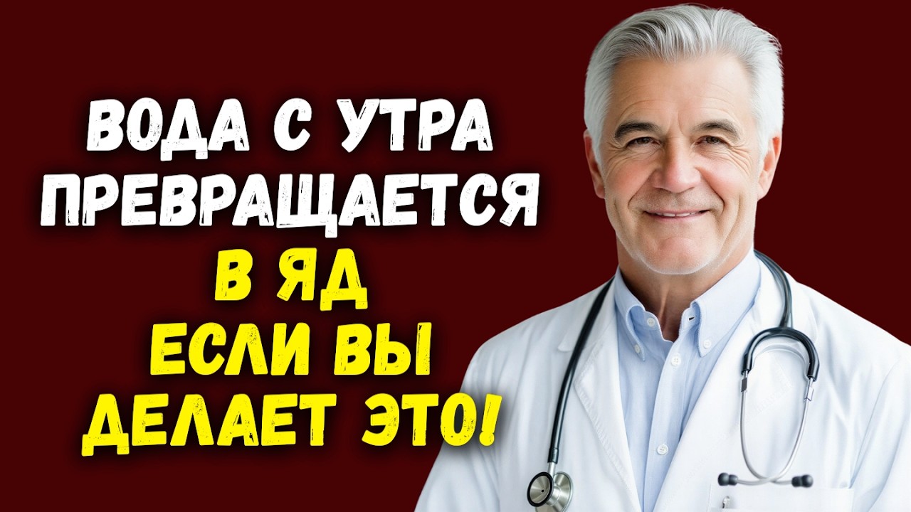 Пожалуйста! Никогда не пейте воду таким образом по утрам – особенно если вам больше 60 лет!