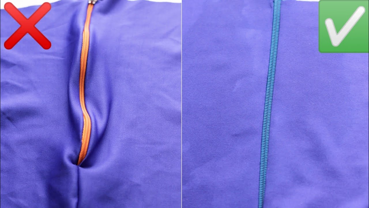 HOW TO SEW A ZIPPER ON VERY STRETCHY FABRIC. | NDIFON NTUI |
