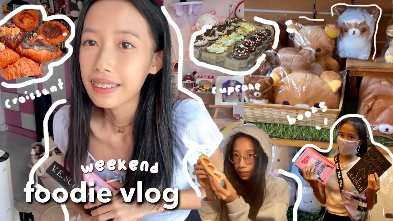 weekend foodie vlog 🍡 周末吃货| what i eat 🥟, book recommends 🐰, study 📚