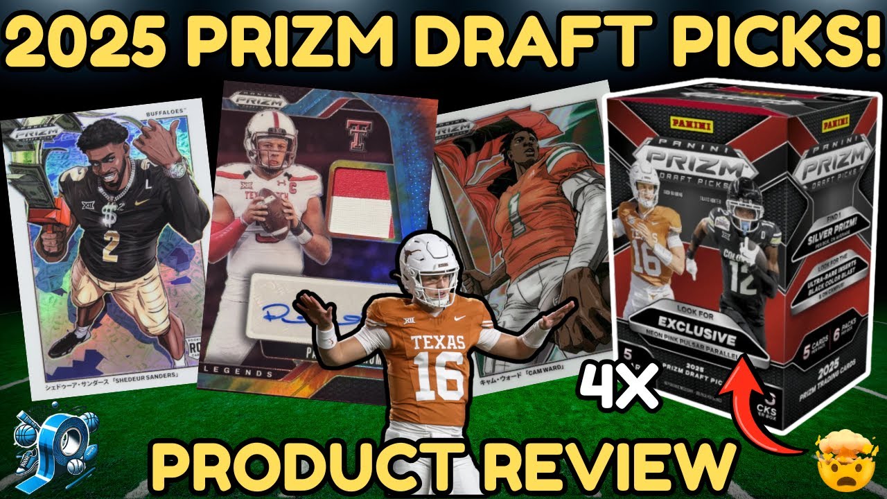 Футбольная карточка Panini Prizm Draft Picks 2025 года 🔥 Обзор продукта + Поиск в черном цвете! #...