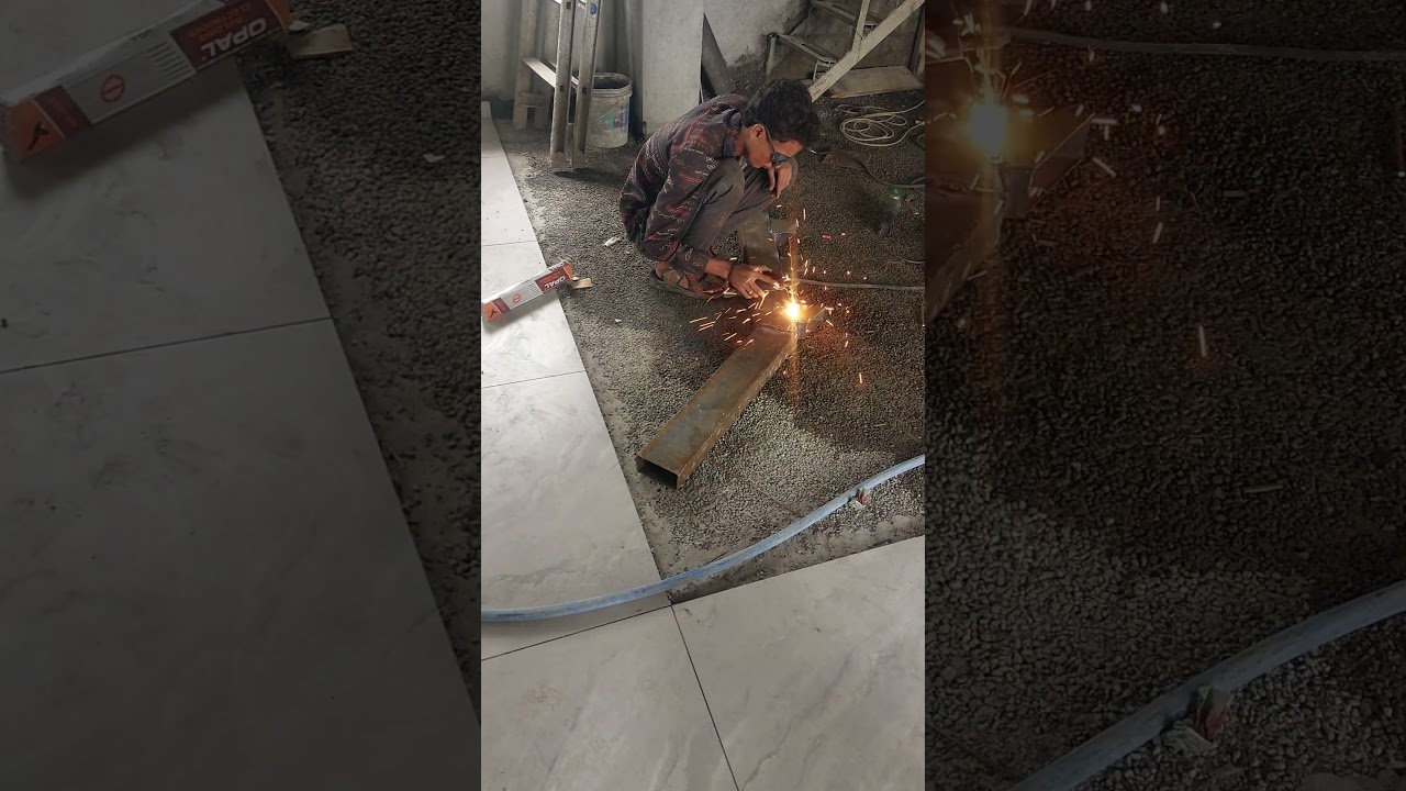 Welding work for staircase #home #fabrication